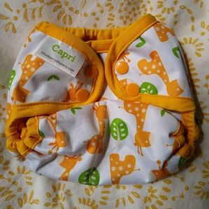3 Blueberry Capri cloth diaper cover size 1